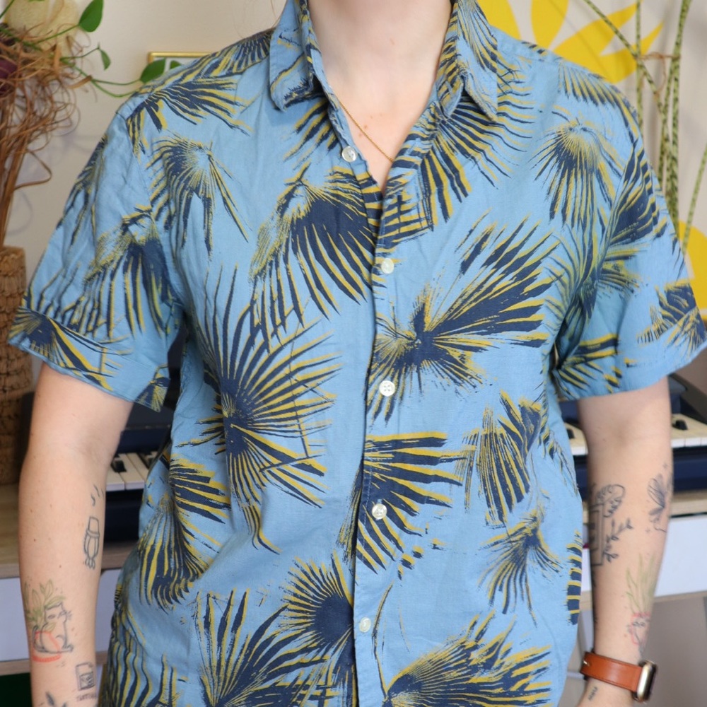 Blue Hawaiian shirt